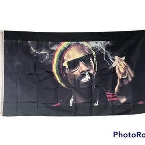 Snoop dog smoking ganja Flag  3x5 Feet Brand New Rappers College Dorm Music